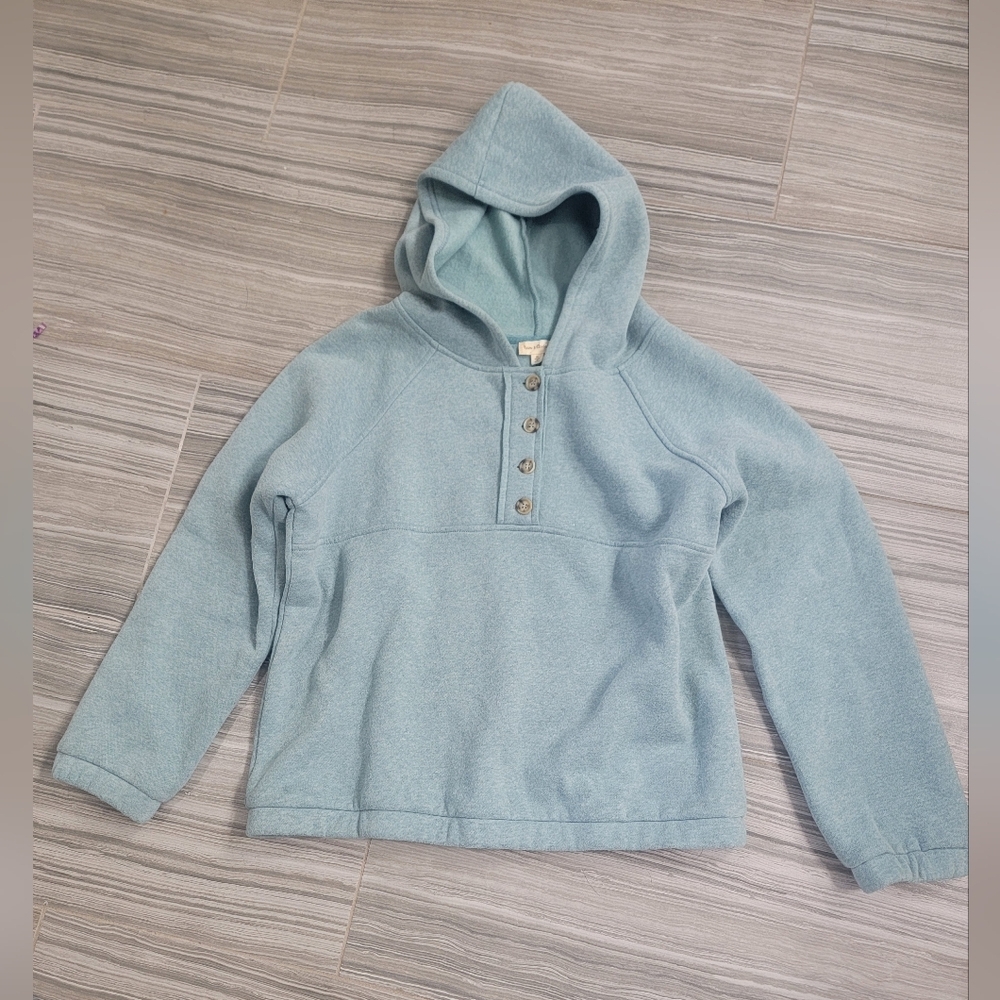 Hem & Thread Light Blue Hooded Pullover